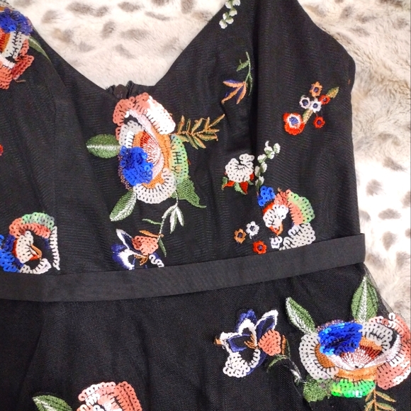 ASOS Little Mistress Black Tulle Dress - Picture 7 of 8